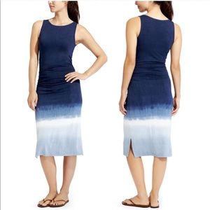 Athleta Tie Dye Tank Dress in Navy Ombré